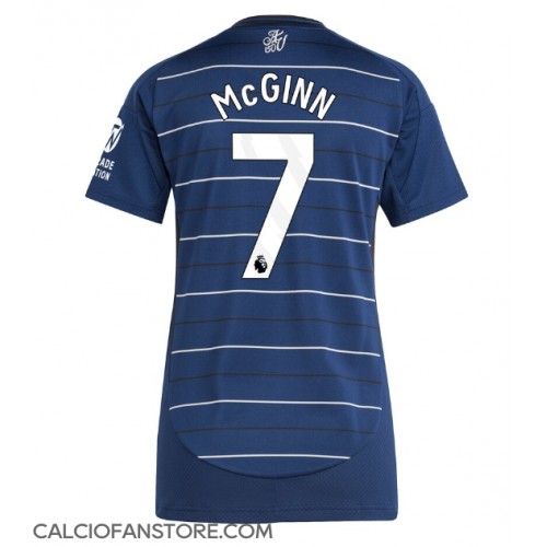 Maglia Calcio Aston Villa John McGinn #7 Terza Divisa Donna 2024-25 Manica Corta